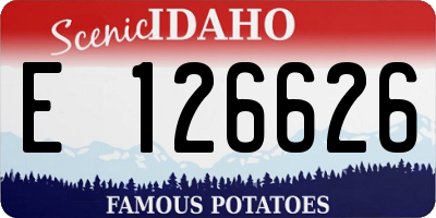 ID license plate E126626
