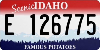 ID license plate E126775