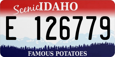 ID license plate E126779