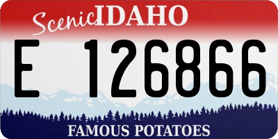 ID license plate E126866
