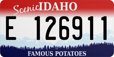 ID license plate E126911