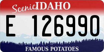 ID license plate E126990