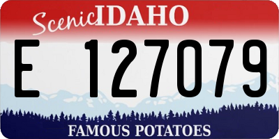 ID license plate E127079