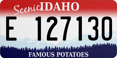 ID license plate E127130
