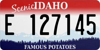 ID license plate E127145
