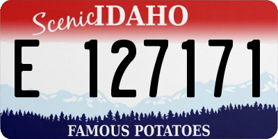 ID license plate E127171