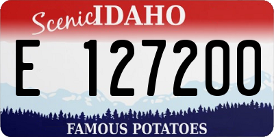 ID license plate E127200