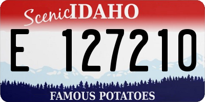 ID license plate E127210