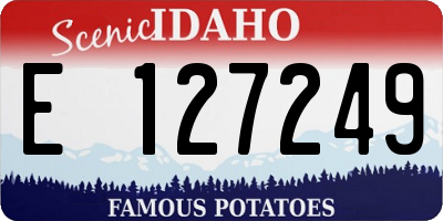 ID license plate E127249