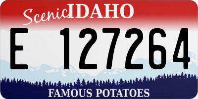 ID license plate E127264