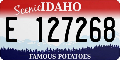 ID license plate E127268
