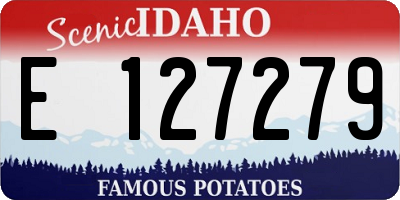 ID license plate E127279