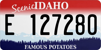 ID license plate E127280