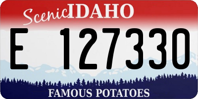 ID license plate E127330