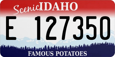 ID license plate E127350