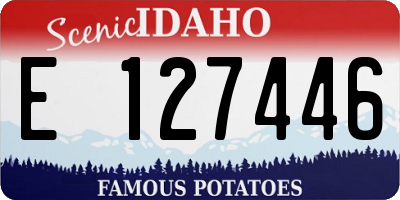 ID license plate E127446