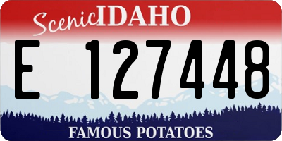 ID license plate E127448