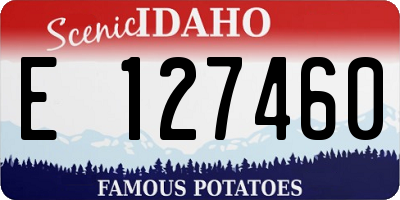 ID license plate E127460