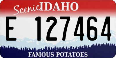ID license plate E127464