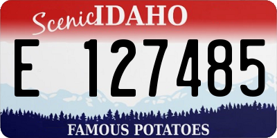 ID license plate E127485