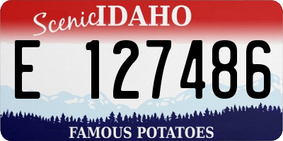 ID license plate E127486