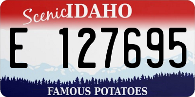 ID license plate E127695