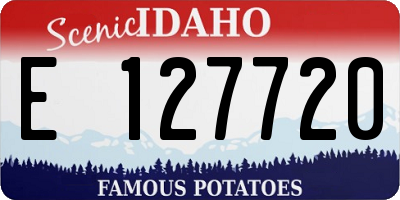 ID license plate E127720