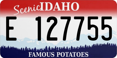 ID license plate E127755