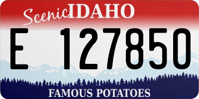 ID license plate E127850