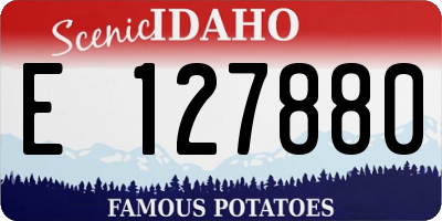 ID license plate E127880
