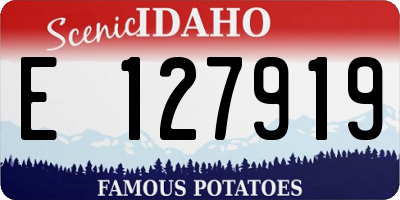 ID license plate E127919