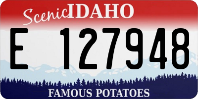 ID license plate E127948