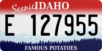 ID license plate E127955