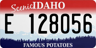 ID license plate E128056