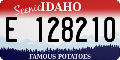 ID license plate E128210