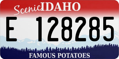 ID license plate E128285
