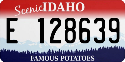 ID license plate E128639