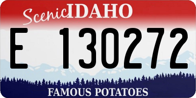 ID license plate E130272
