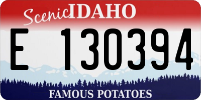 ID license plate E130394