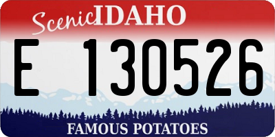 ID license plate E130526
