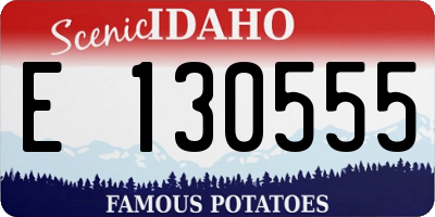 ID license plate E130555