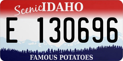 ID license plate E130696