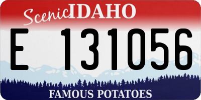 ID license plate E131056