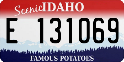 ID license plate E131069