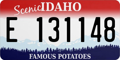 ID license plate E131148