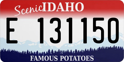 ID license plate E131150