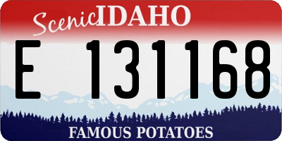ID license plate E131168