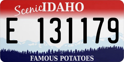 ID license plate E131179