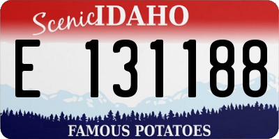 ID license plate E131188