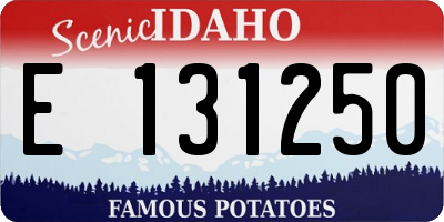 ID license plate E131250